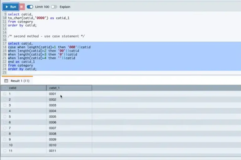 How to Add Leading Zeros in SQL | 4 Methods and More