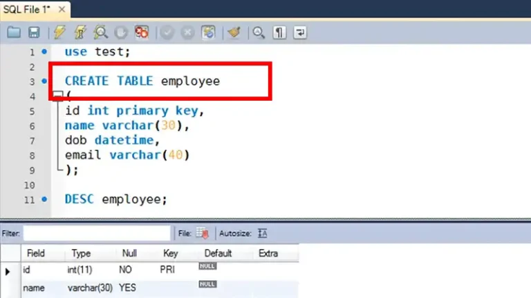 Creating Tables Safely with SQL | The “CREATE TABLE IF NOT EXISTS” Statement