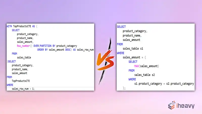 CTE vs Subquery