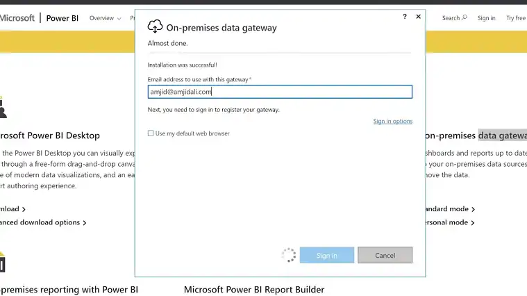 How to Configure Gateway for Power BI