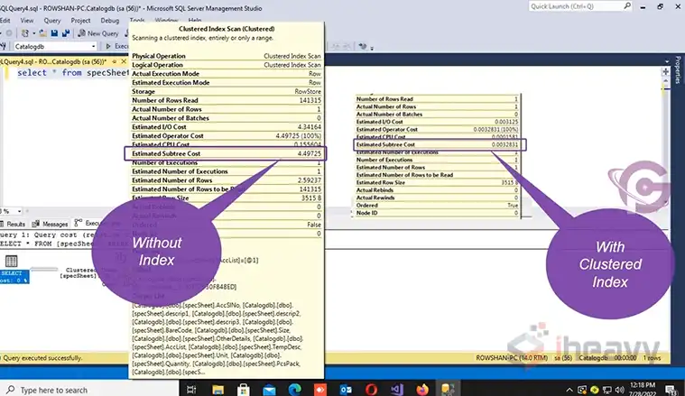 Create Clustered Index SQL Server