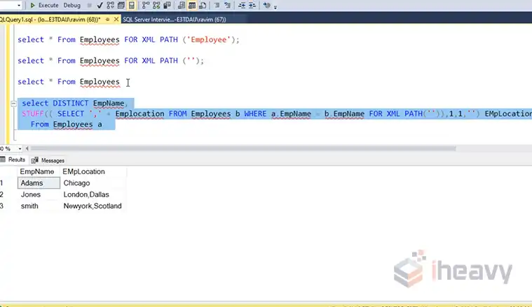 SQL Stuff for XML PATH